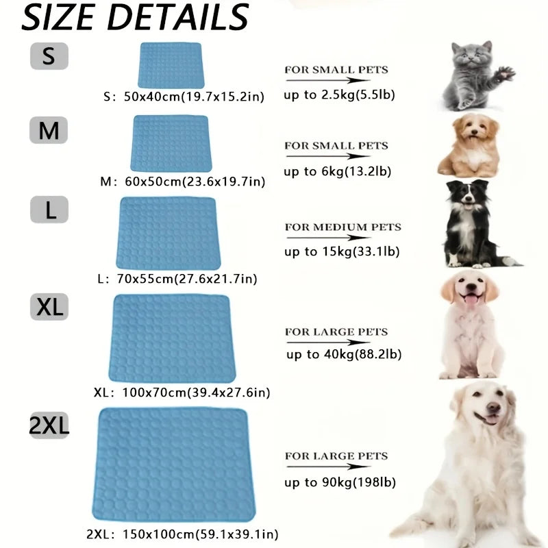 Ideal Summer Ice Pad for Dogs and Cats, Durable and Cozy