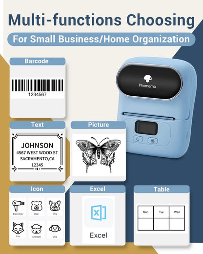 PrintMate M110: impresora portátil de códigos de barras y etiquetas 