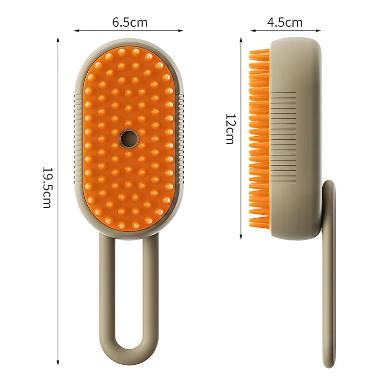 Brosse électrique pour animaux de compagnie - Peigne 3 en 1 pour l'épilation, le massage et le spray pour chiens et chats