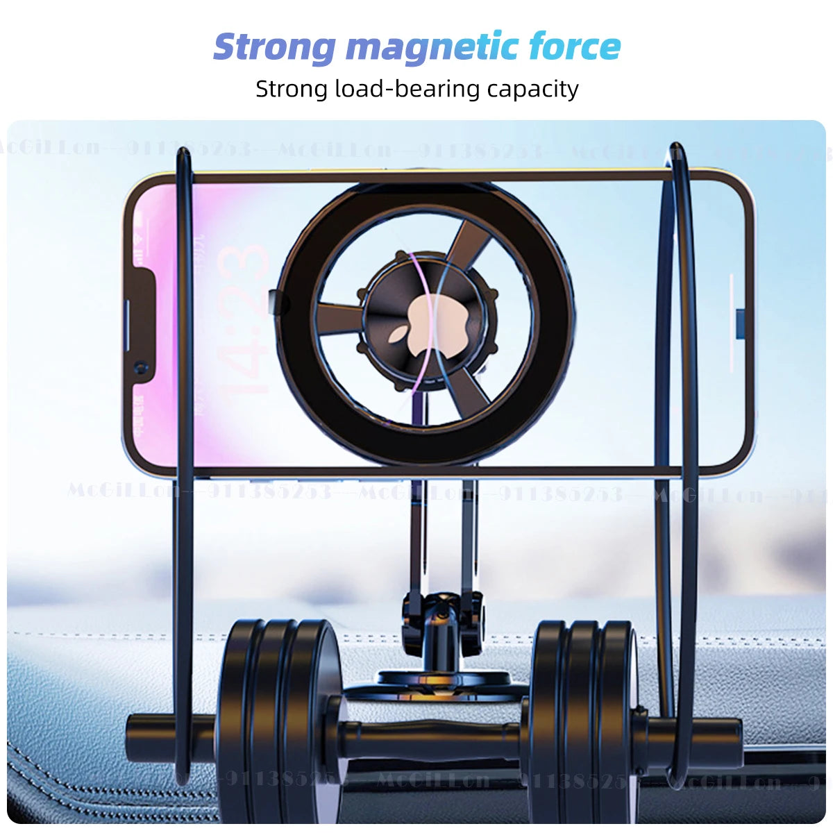 Soporte para teléfono para automóvil MagnaFlex 720° 