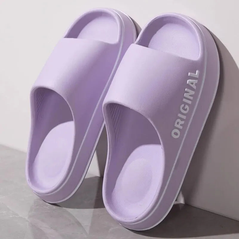 Anti-Slip Summer Slippers with Thick Sole for Beach & Home